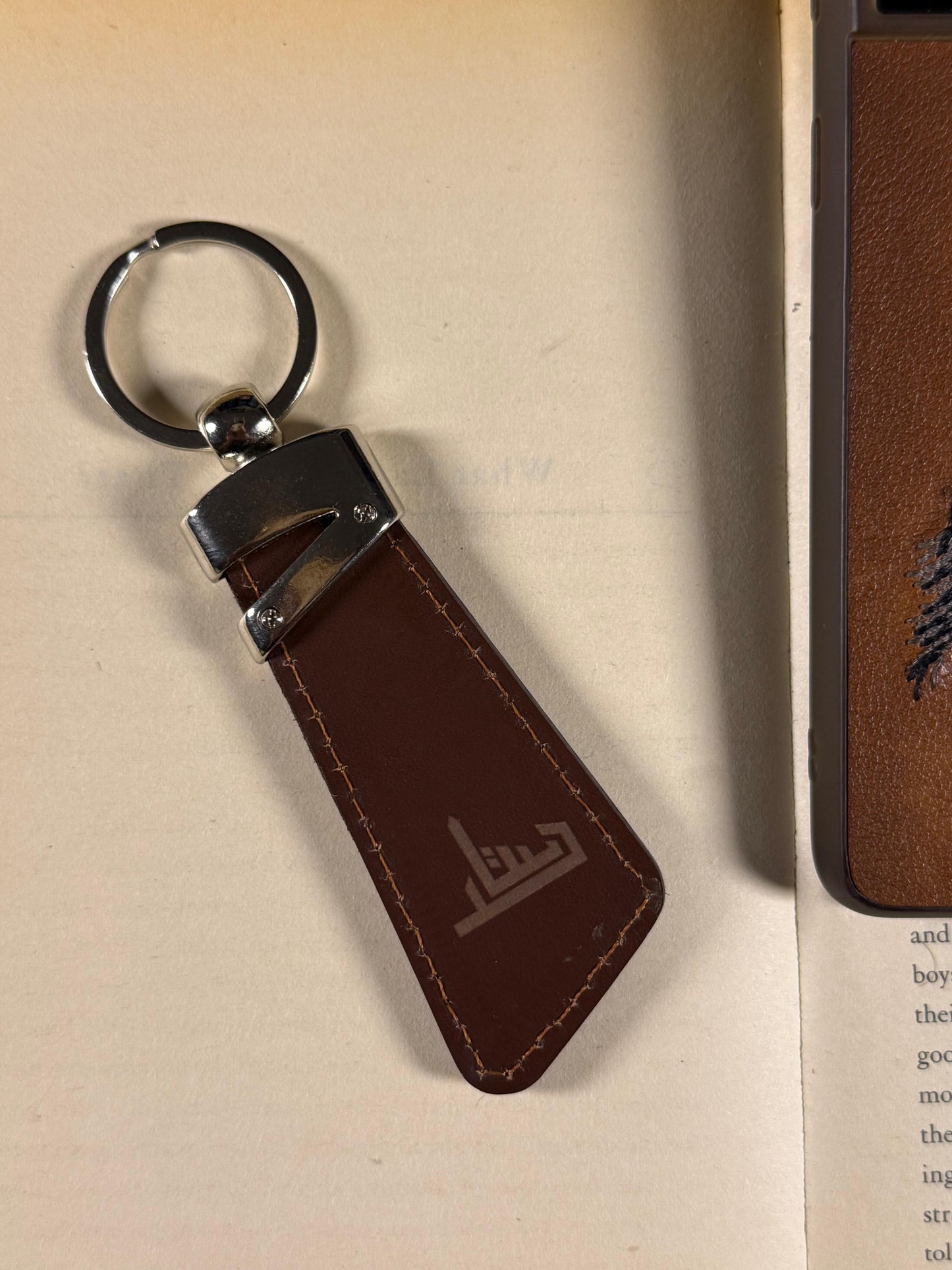 The Phoenix Leather Keychain