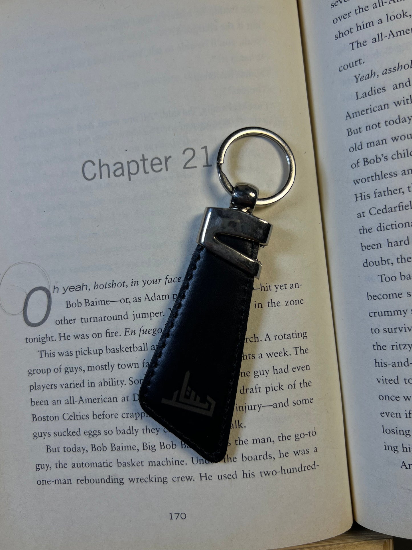 The Phoenix Leather Keychain