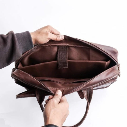 Urban edge leather bag